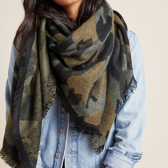 Anthropologie Accessories - Anthropologie Mason Camo Scarf Wrap